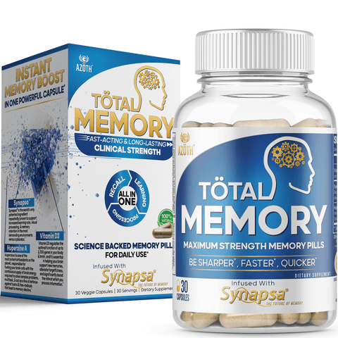 AZOTH TOTAL MEMORY: Stop Forgetting! Improves Memory Retention, Brain Fog, & Memory Decline